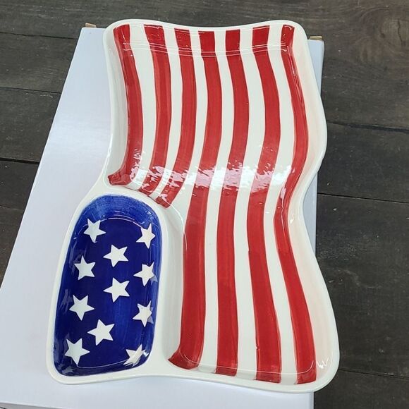 American Flag dish  - Picture 2 of 3